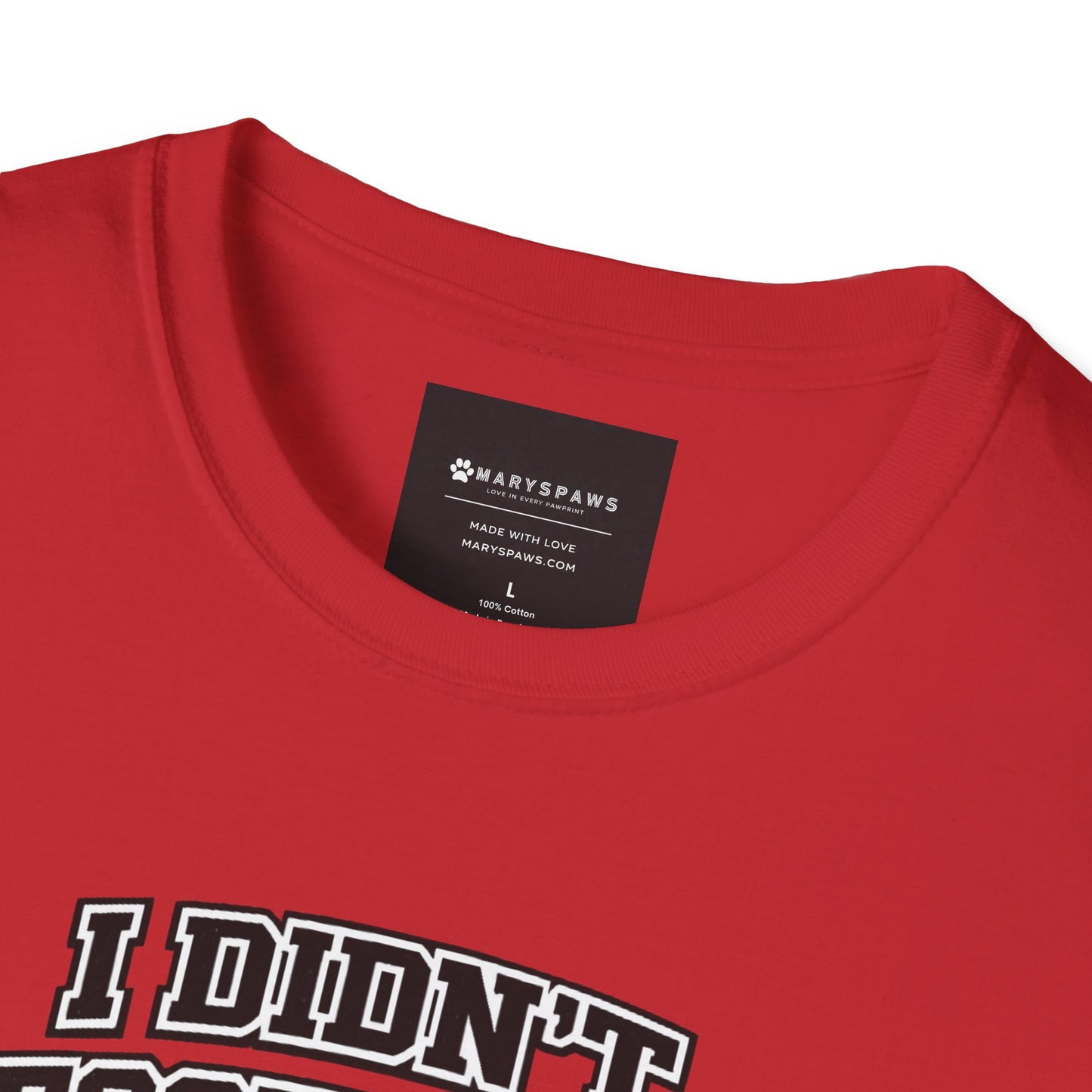Rescue Dog T-Shirt — "I Didn't Rescue Him, He Saved Me" Illustration