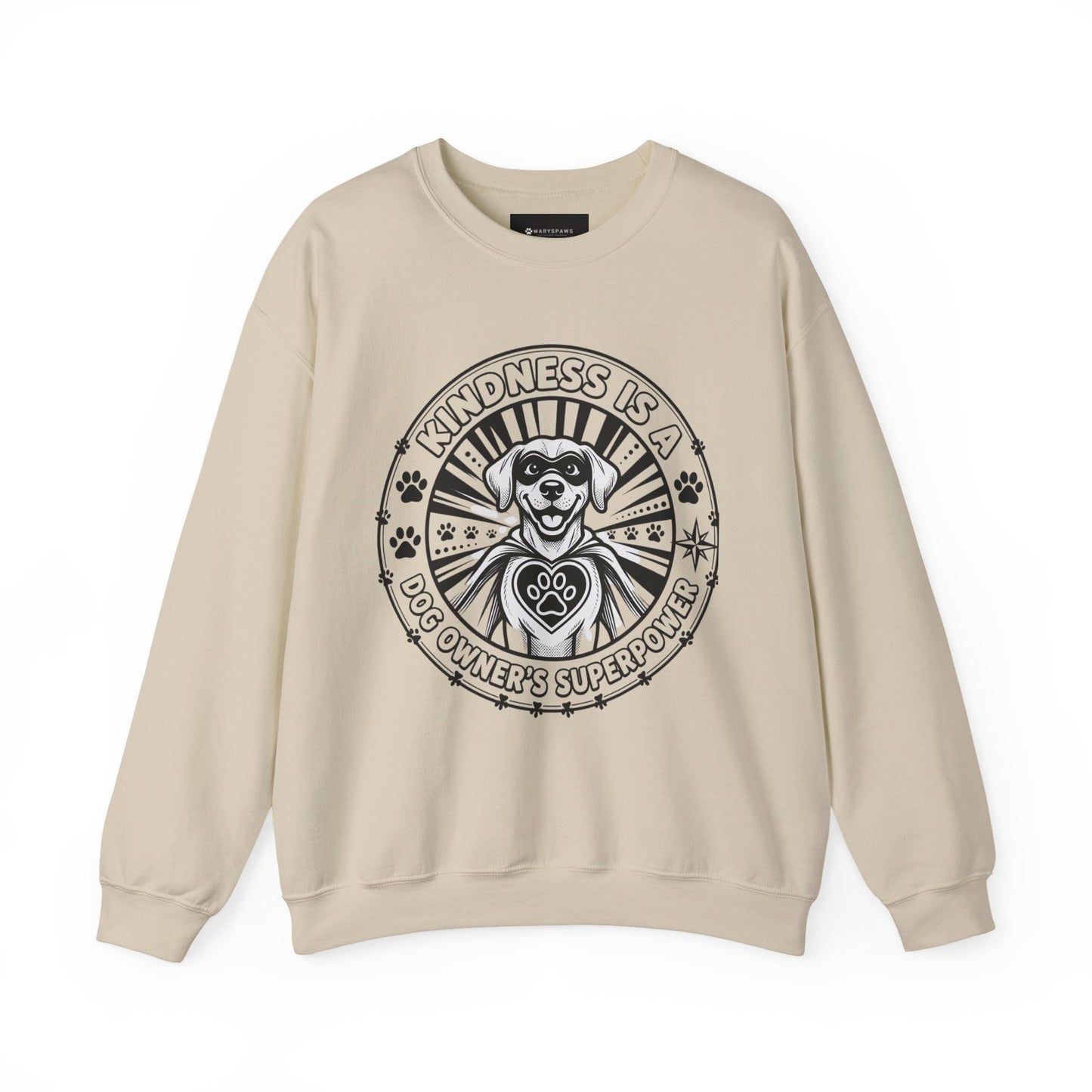 Kindness Is Magic Crewneck Sweatshirt — "Kindness Is A Dog Owner's Superpower" Dog Lover Pullover