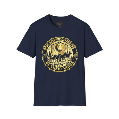 Dogs Deserve Defenders T-Shirt — Be Their Voice Animal Rescue Tee