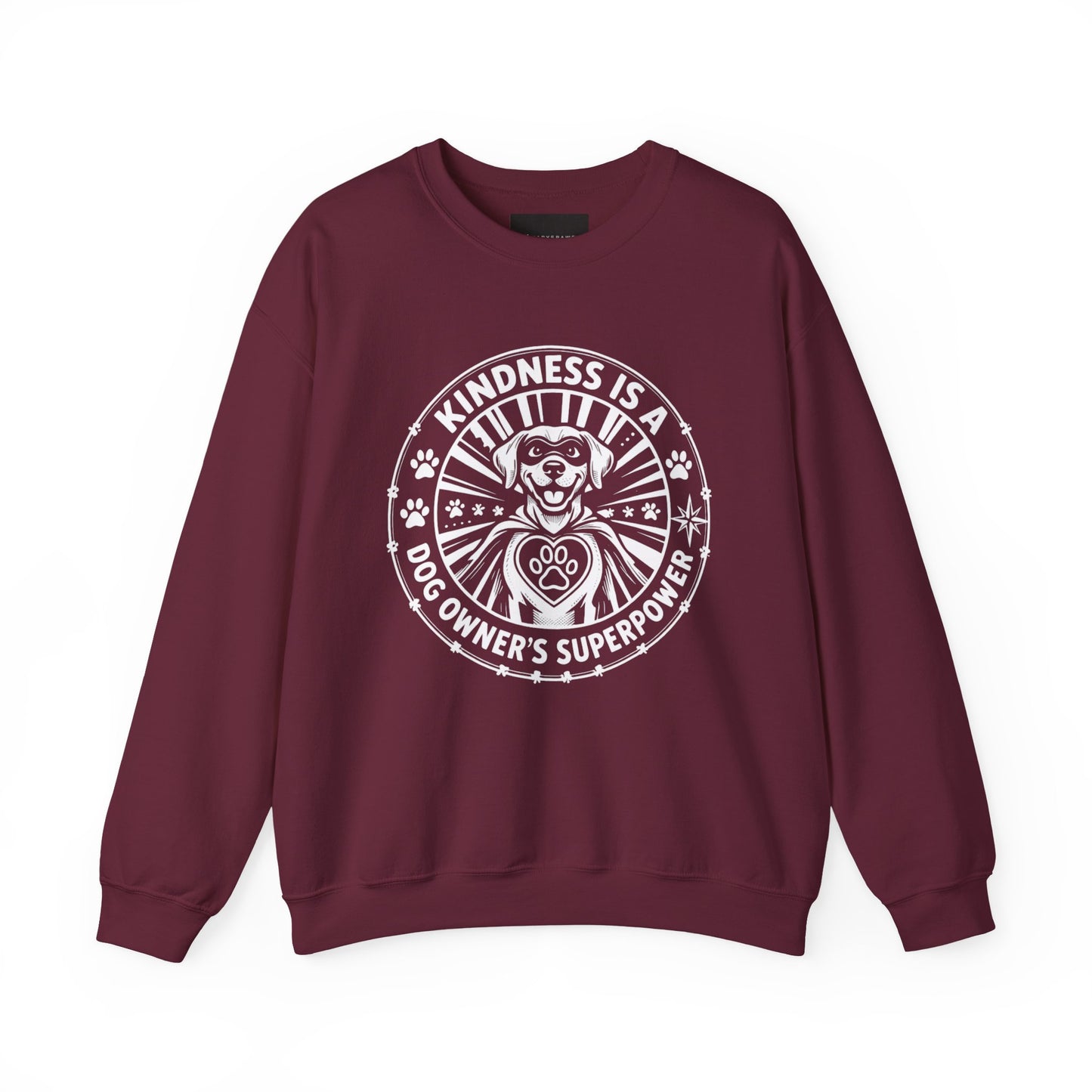 Kindness Is Magic Crewneck Sweatshirt — "Kindness Is A Dog Owner's Superpower" Dog Lover Pullover