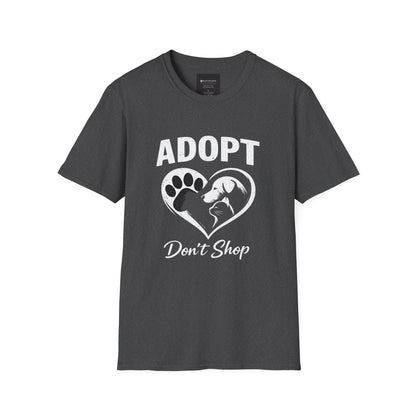 Adopt Don't Shop T-Shirt — Rescue Pet Awareness Tee