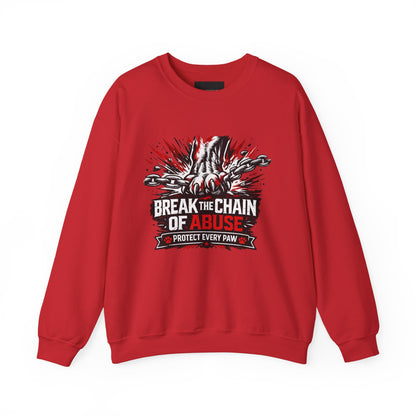 Crewneck Sweatshirt — "Break the Chain of Abuse" Support & Awareness Pullover