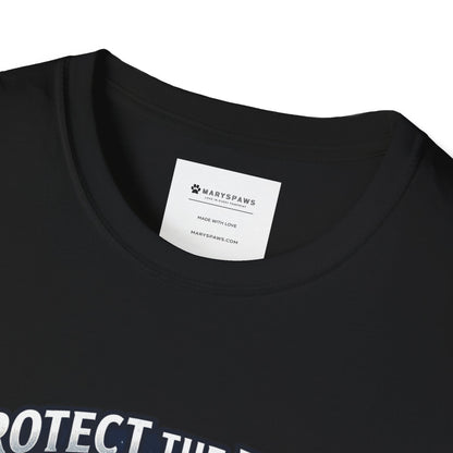 Protect the Pack T-Shirt – "No Dog Left Behind" Moonlit Wolf & Dog Rescue Tee