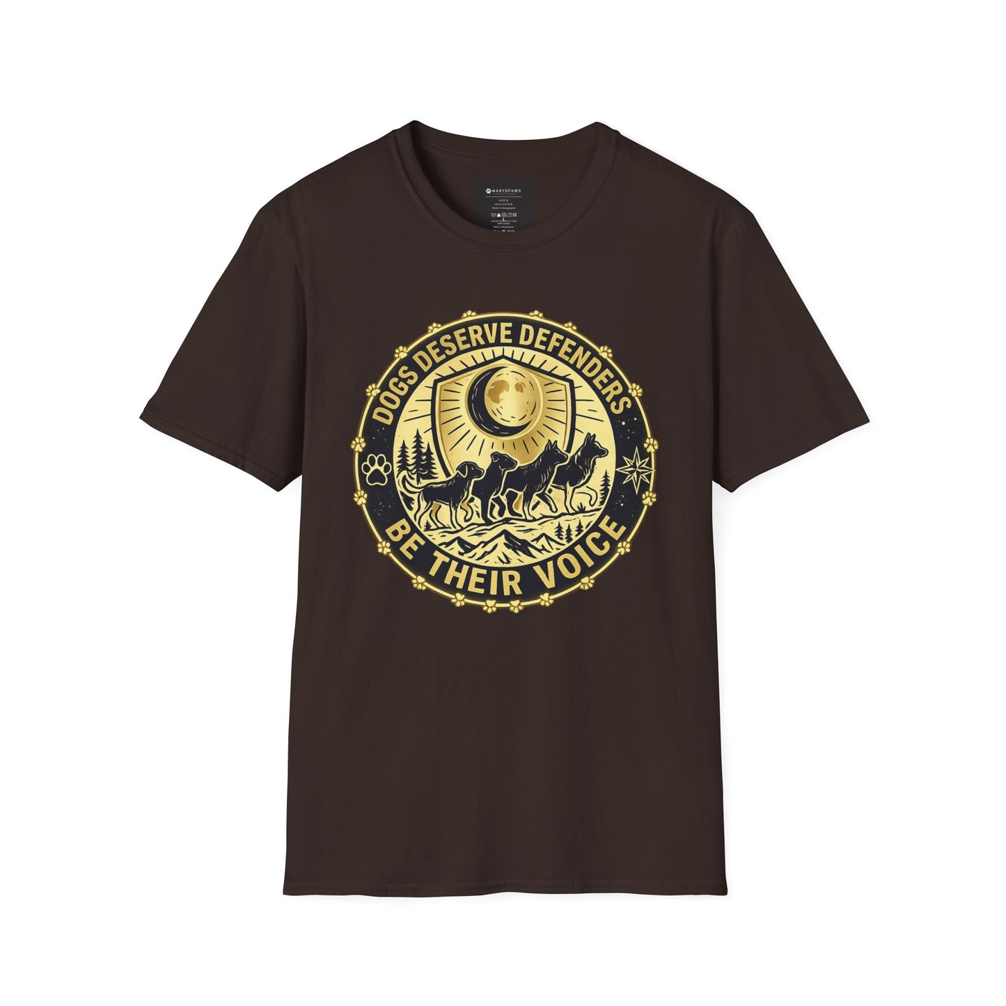 Dogs Deserve Defenders T-Shirt — Be Their Voice Animal Rescue Tee