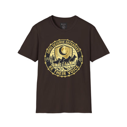 Dogs Deserve Defenders T-Shirt — Be Their Voice Animal Rescue Tee