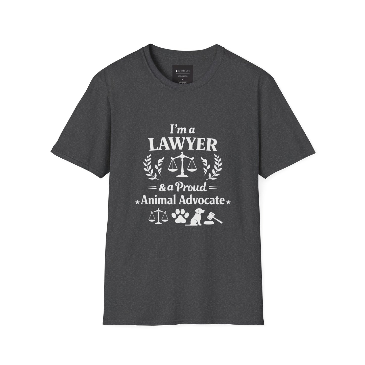 Lawyer & Proud Animal Advocate T-Shirt
