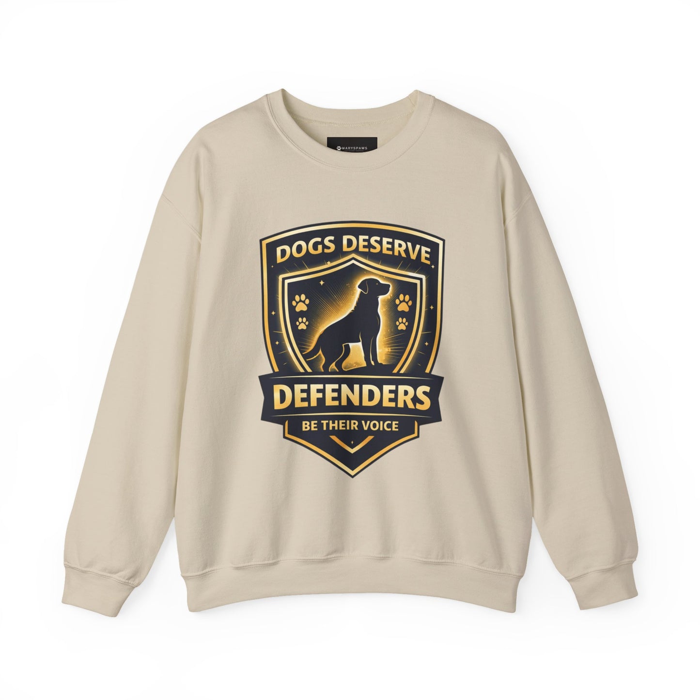 Sweatshirt — Dogs Deserve Defenders "Be Their Voice" Crewneck