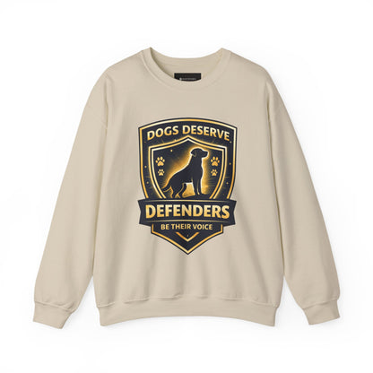 Sweatshirt — Dogs Deserve Defenders "Be Their Voice" Crewneck