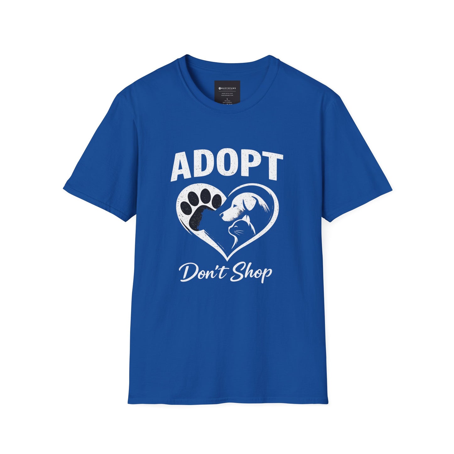 Adopt Don't Shop T-Shirt — Rescue Pet Awareness Tee