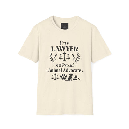 Lawyer & Proud Animal Advocate T-Shirt