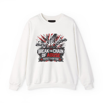Crewneck Sweatshirt — "Break the Chain of Abuse" Support & Awareness Pullover