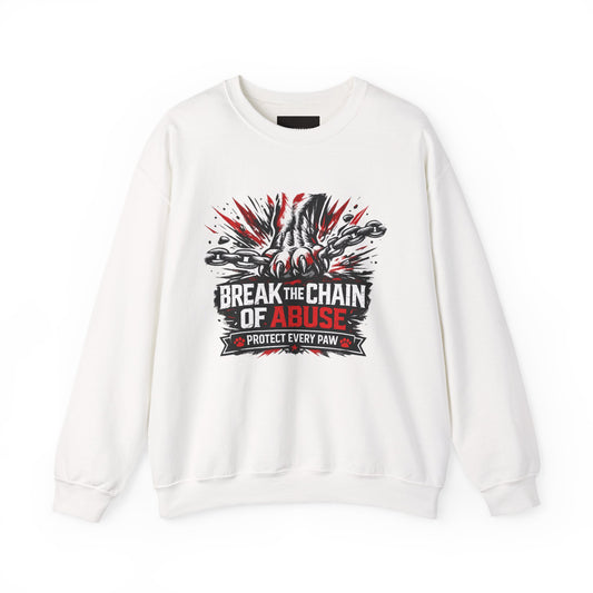 Crewneck Sweatshirt — "Break the Chain of Abuse" Support & Awareness Pullover