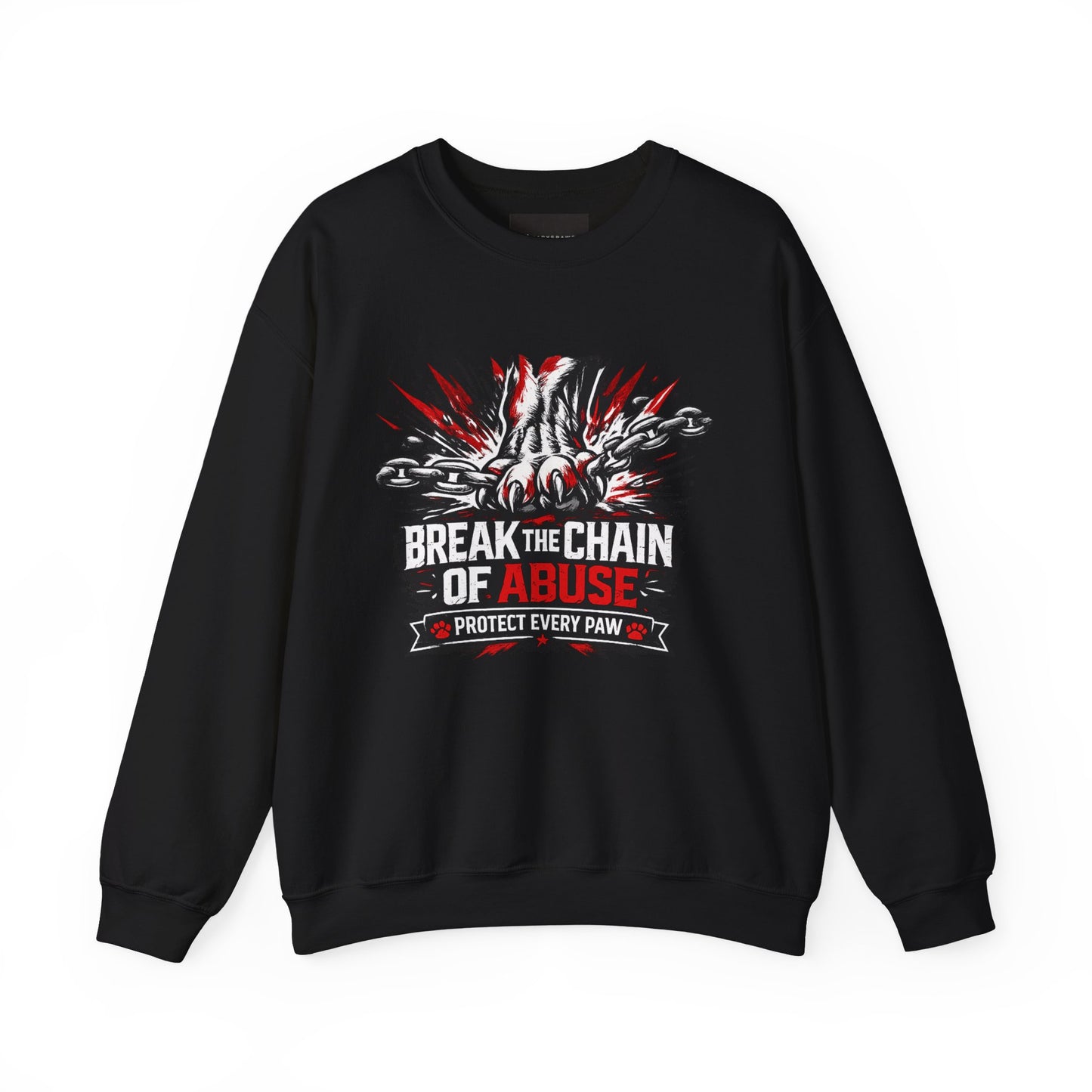 Crewneck Sweatshirt — "Break the Chain of Abuse" Support & Awareness Pullover