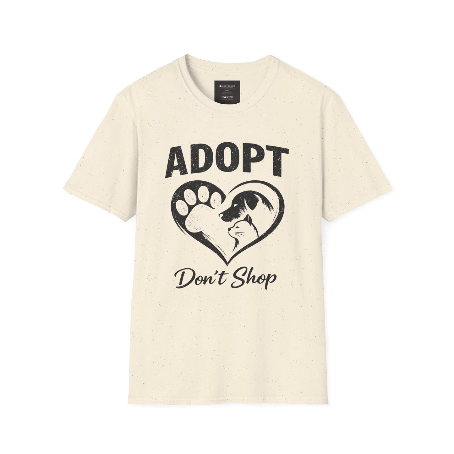 Adopt Don't Shop T-Shirt — Rescue Pet Awareness Tee