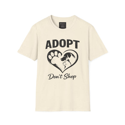 Adopt Don't Shop T-Shirt — Rescue Pet Awareness Tee