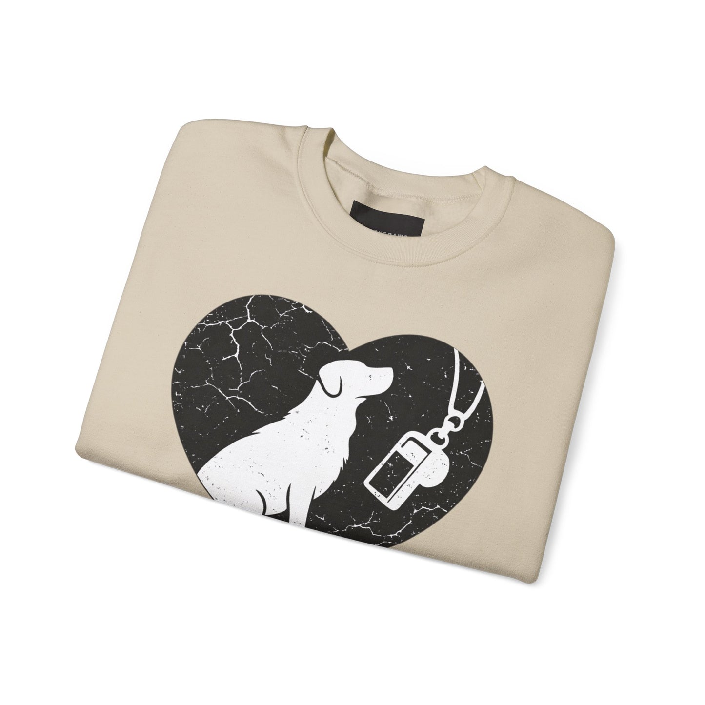 Dog Rescue Charity Sweatshirt — “Love Dogs. Report Abuse.” Awareness Crewneck