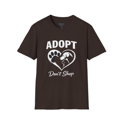 Adopt Don't Shop T-Shirt — Rescue Pet Awareness Tee