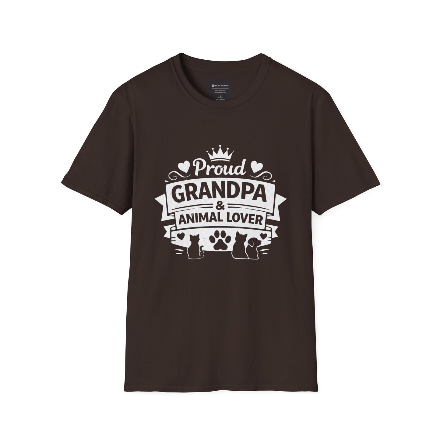 Proud Grandpa & Animal Lover T-Shirt