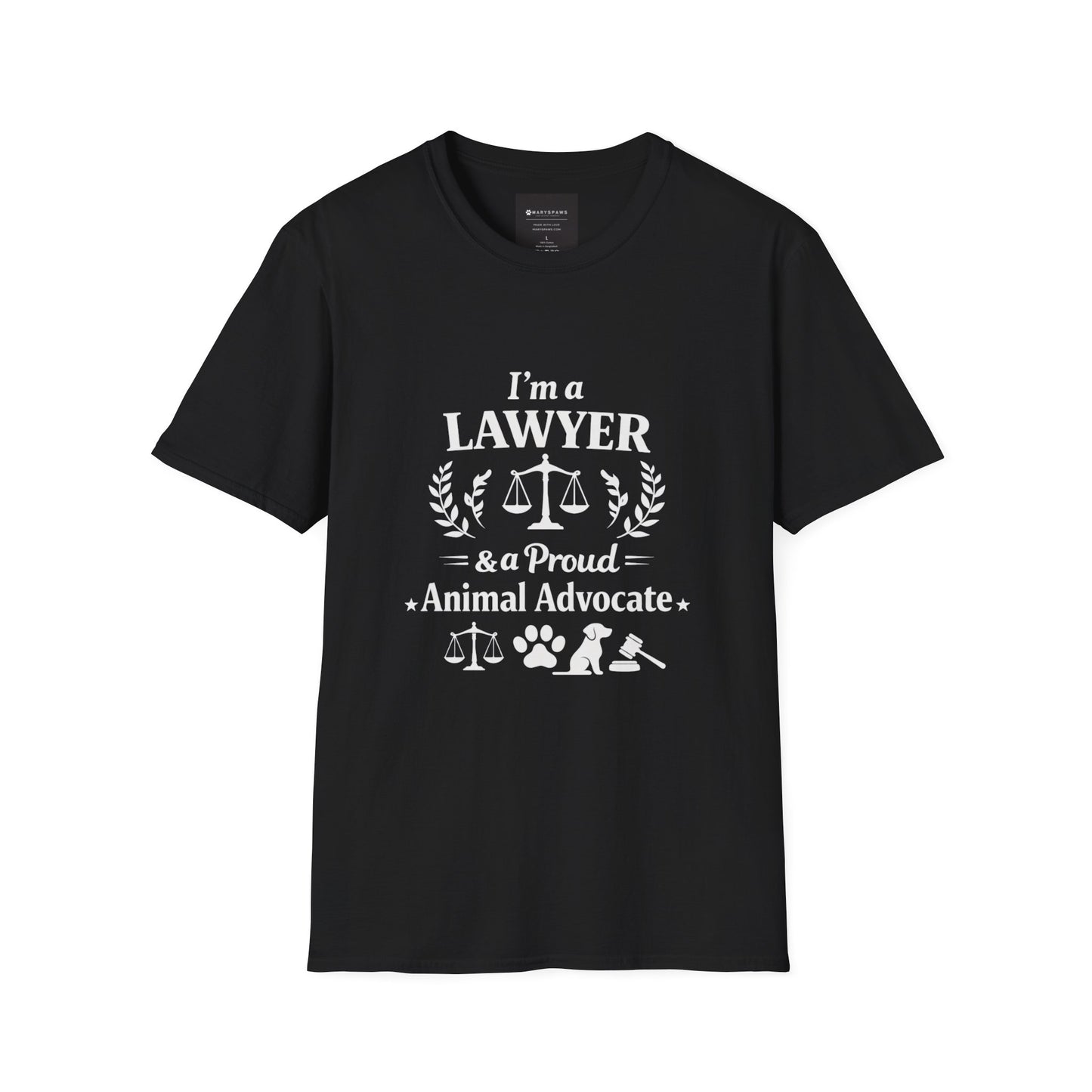 Lawyer & Proud Animal Advocate T-Shirt