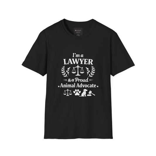 Lawyer & Proud Animal Advocate T-Shirt
