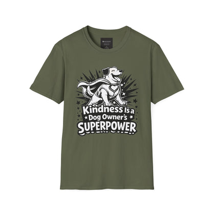 Dog Owner T‑Shirt — "Kindness Is a Dog Owner's Superpower" V2 Graphic Tee