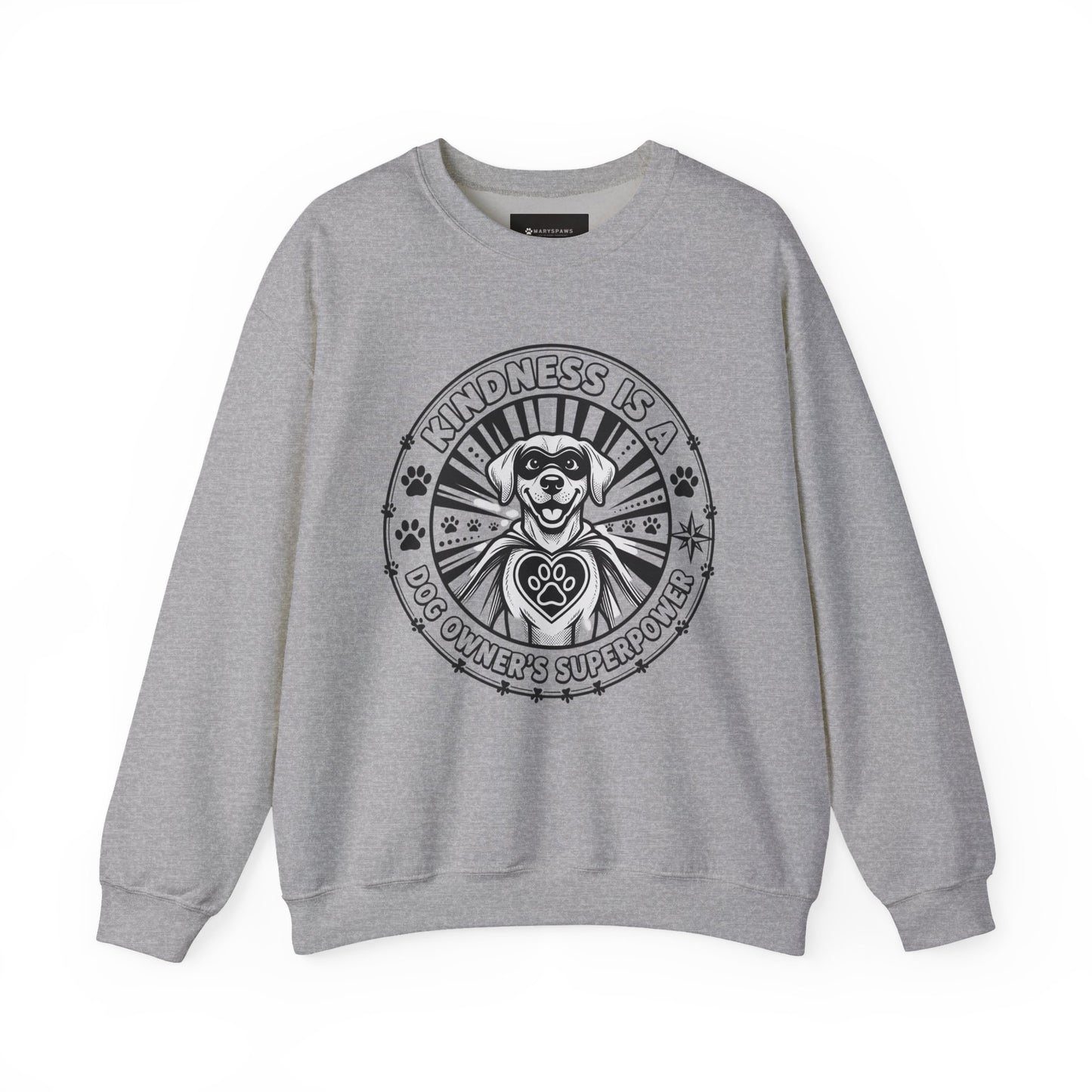Kindness Is Magic Crewneck Sweatshirt — "Kindness Is A Dog Owner's Superpower" Dog Lover Pullover