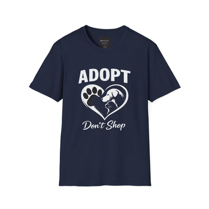 Adopt Don't Shop T-Shirt — Rescue Pet Awareness Tee