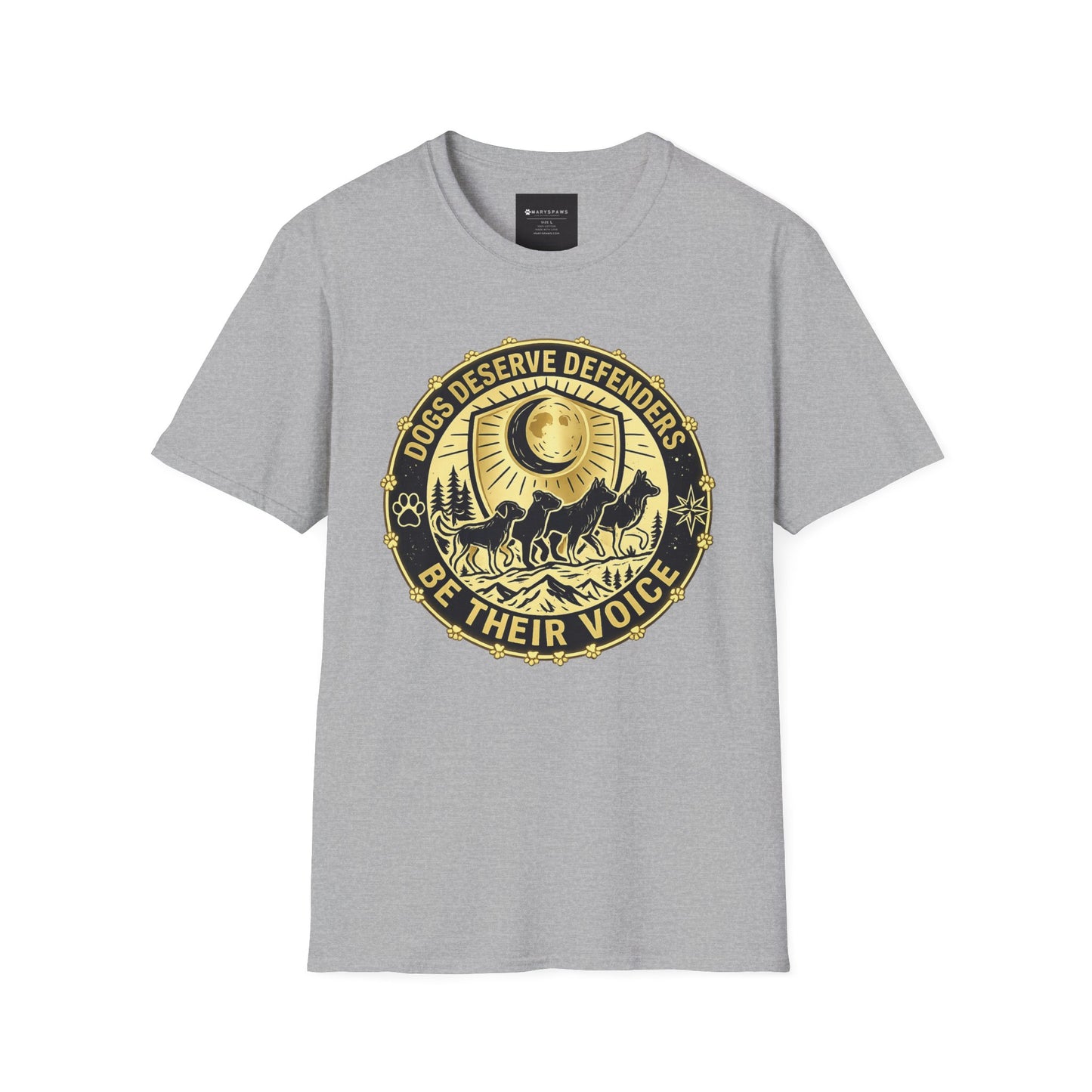 Dogs Deserve Defenders T-Shirt — Be Their Voice Animal Rescue Tee