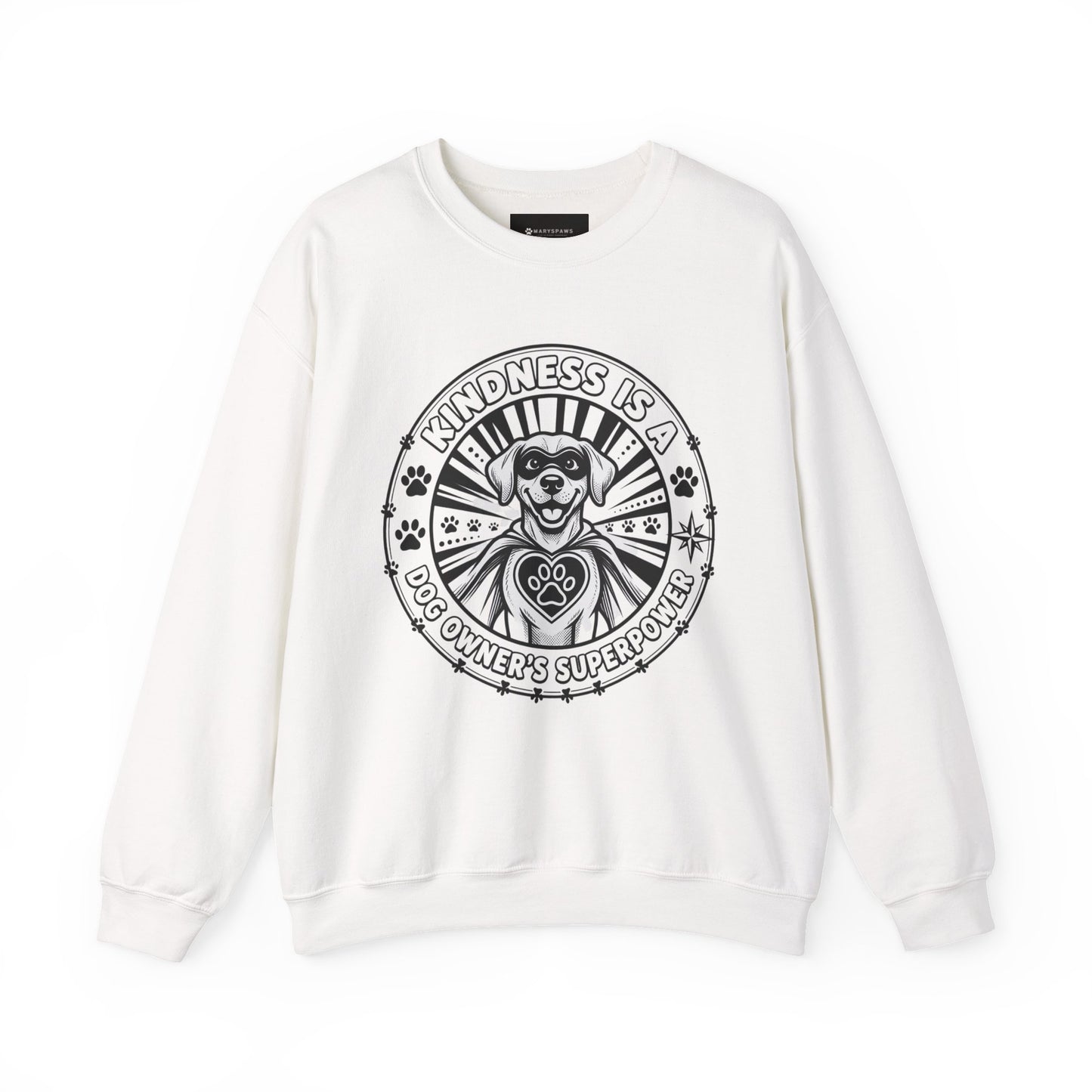 Kindness Is Magic Crewneck Sweatshirt — "Kindness Is A Dog Owner's Superpower" Dog Lover Pullover
