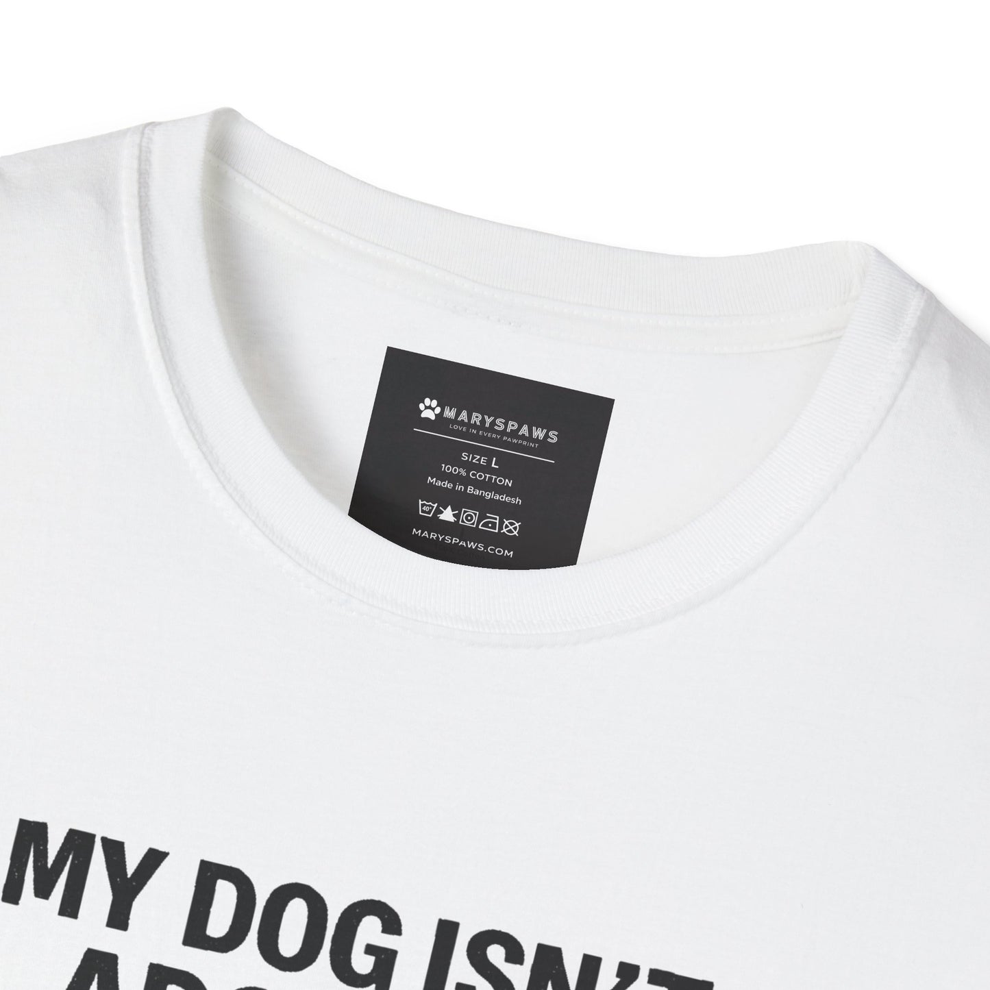 Dog Lover T-Shirt — “My Dog Isn't Adopted. He's Chosen.” Graphic Tee