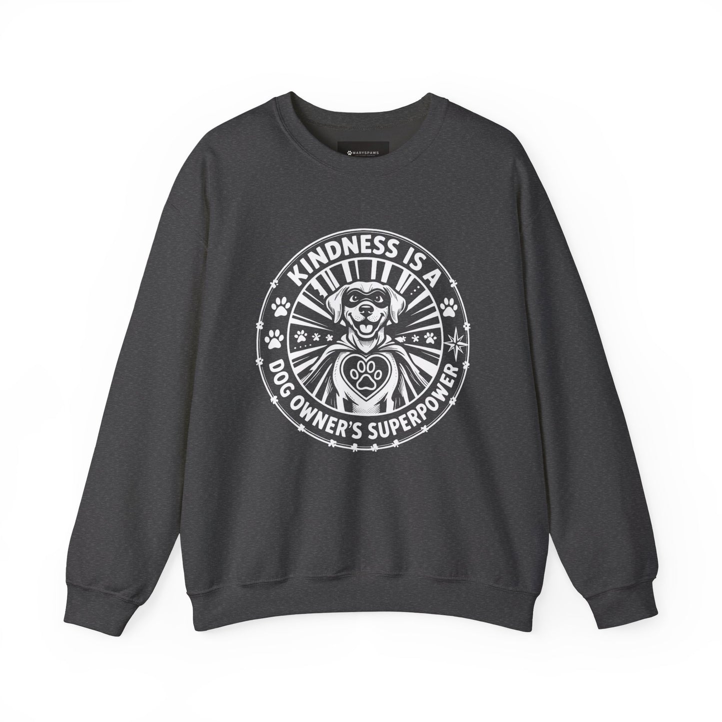 Kindness Is Magic Crewneck Sweatshirt — "Kindness Is A Dog Owner's Superpower" Dog Lover Pullover