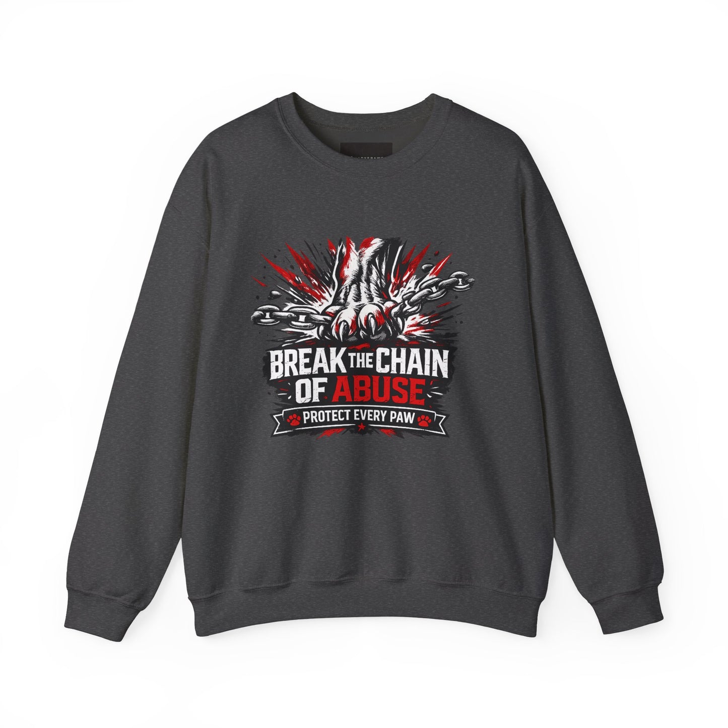 Crewneck Sweatshirt — "Break the Chain of Abuse" Support & Awareness Pullover