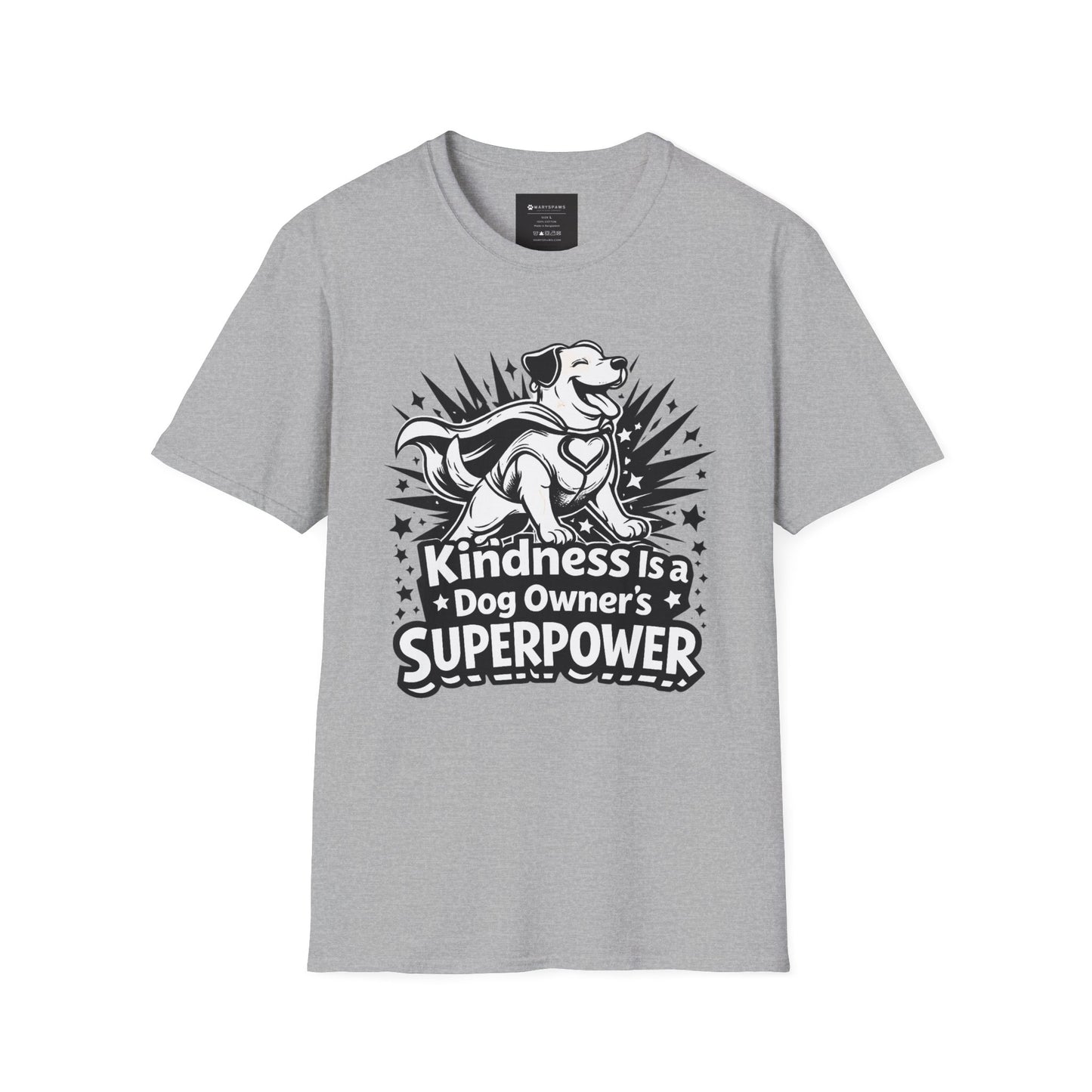 Dog Owner T‑Shirt — "Kindness Is a Dog Owner's Superpower" V2 Graphic Tee
