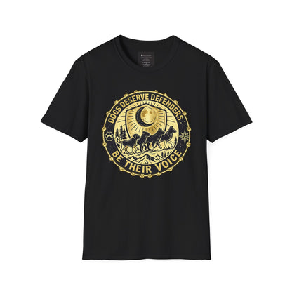 Dogs Deserve Defenders T-Shirt — Be Their Voice Animal Rescue Tee