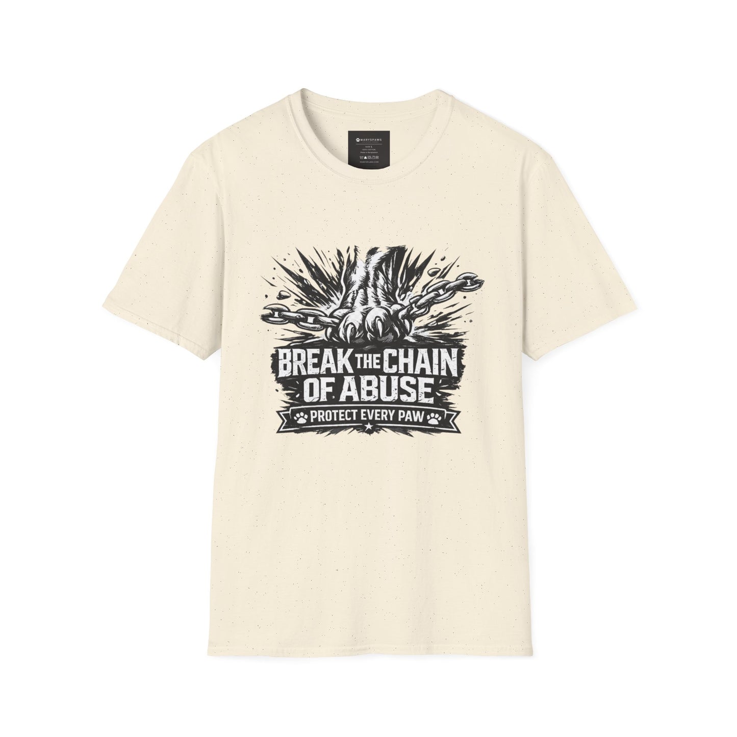 Break the Chain of Abuse T-Shirt — Protect Every Paw Animal Rescue Tee