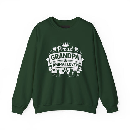 Proud Grandpa & Animal Lover Sweatshirt
