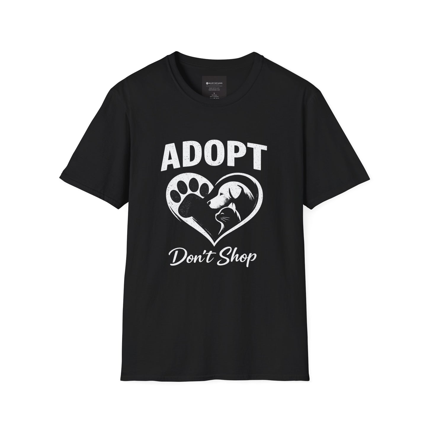 Adopt Don't Shop T-Shirt — Rescue Pet Awareness Tee
