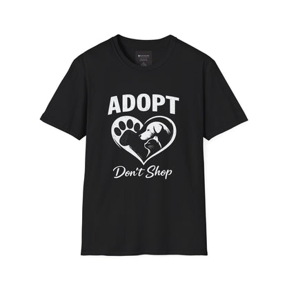 Adopt Don't Shop T-Shirt — Rescue Pet Awareness Tee