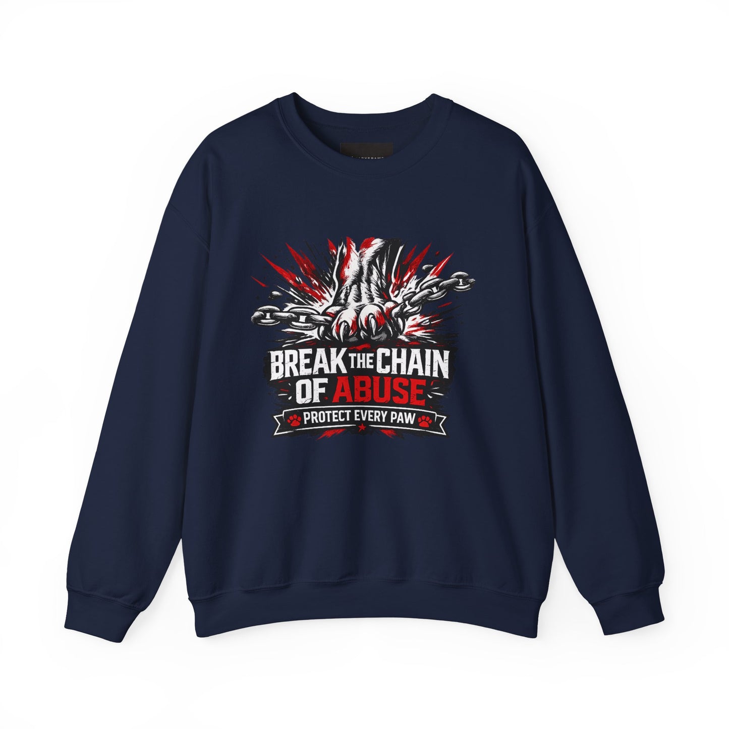 Crewneck Sweatshirt — "Break the Chain of Abuse" Support & Awareness Pullover