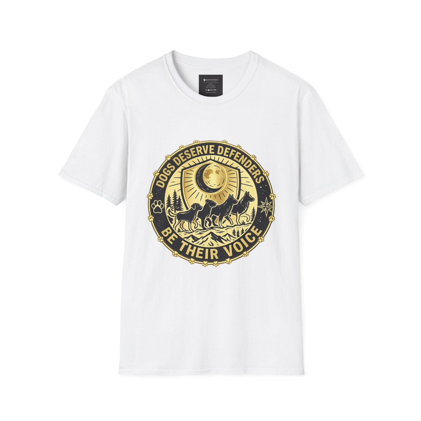 Dogs Deserve Defenders T-Shirt — Be Their Voice Animal Rescue Tee