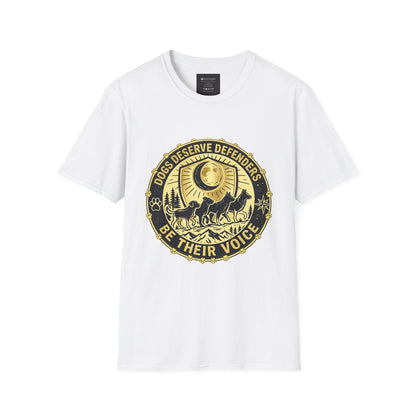 Dogs Deserve Defenders T-Shirt — Be Their Voice Animal Rescue Tee