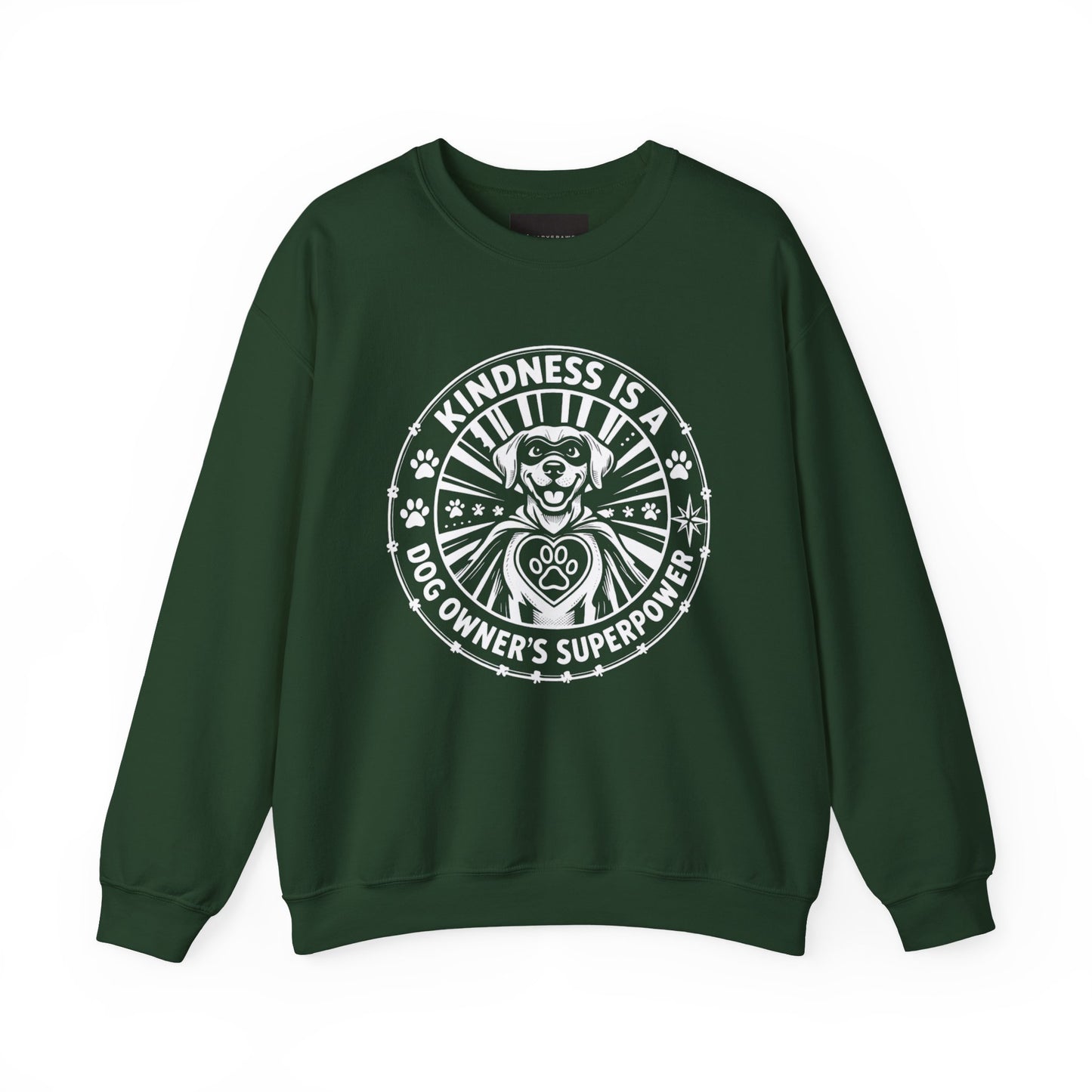 Kindness Is Magic Crewneck Sweatshirt — "Kindness Is A Dog Owner's Superpower" Dog Lover Pullover