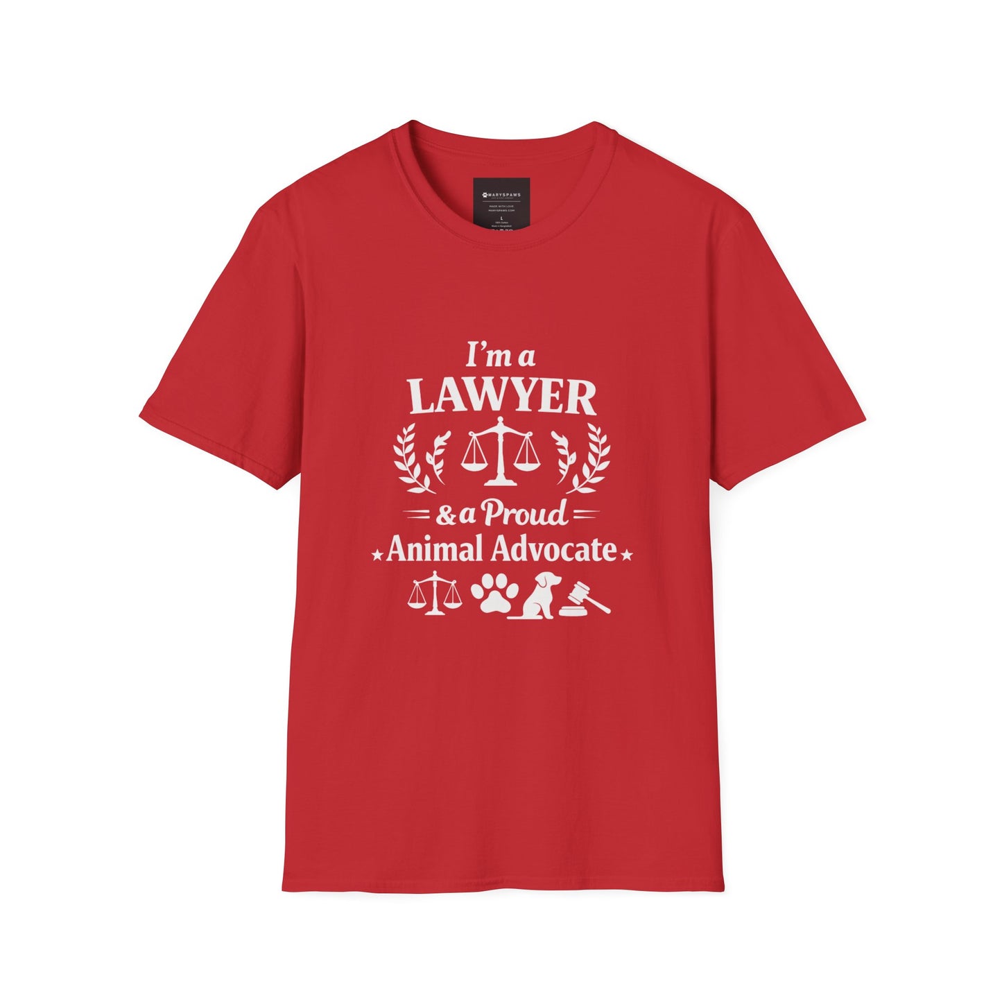 Lawyer & Proud Animal Advocate T-Shirt