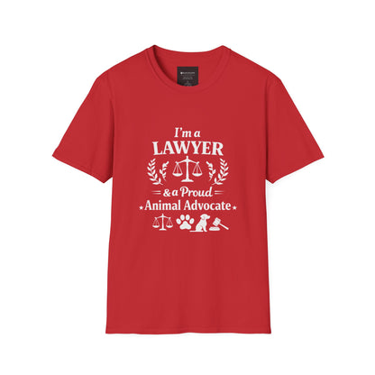 Lawyer & Proud Animal Advocate T-Shirt