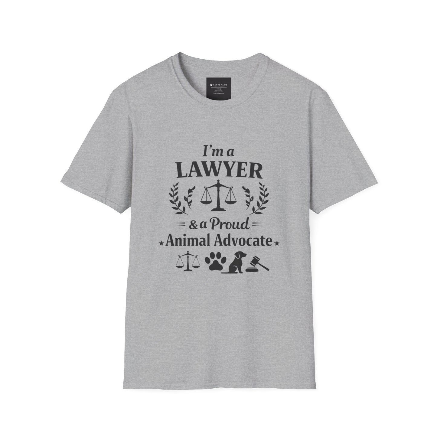 Lawyer & Proud Animal Advocate T-Shirt