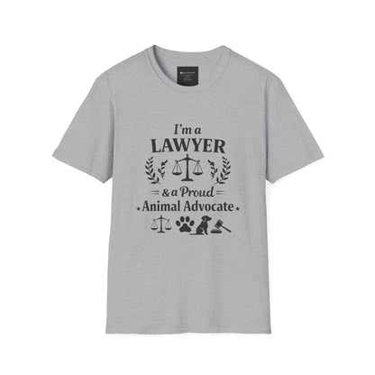 Lawyer & Proud Animal Advocate T-Shirt