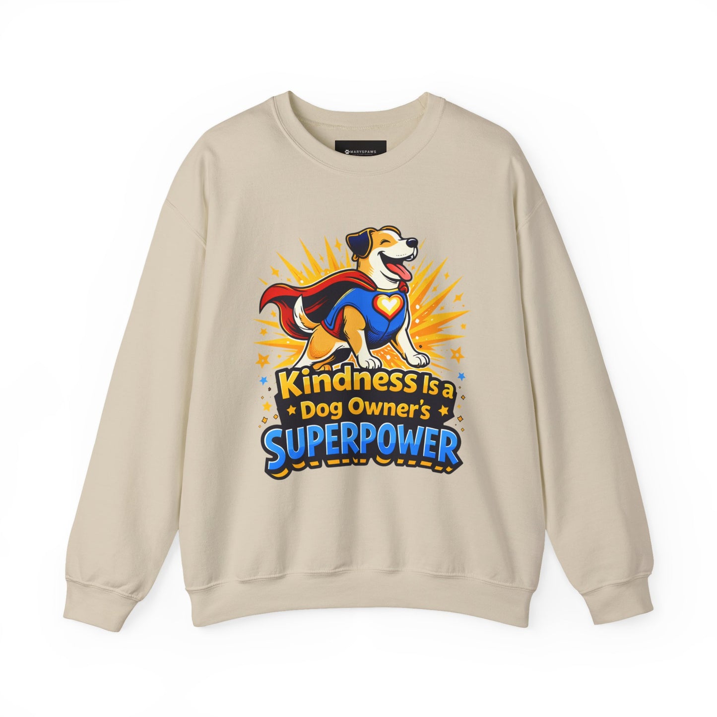 Sweatshirt — "Kindness Is a Dog Owner's Superpower" Dog Lover Crewneck