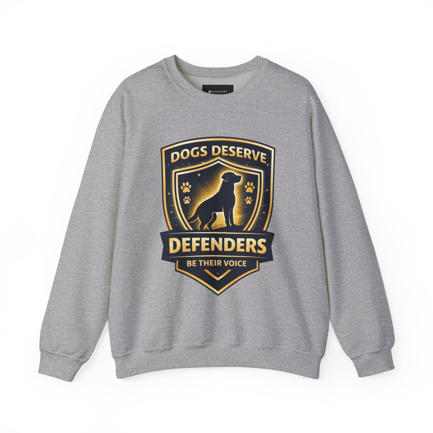 Sweatshirt — Dogs Deserve Defenders "Be Their Voice" Crewneck