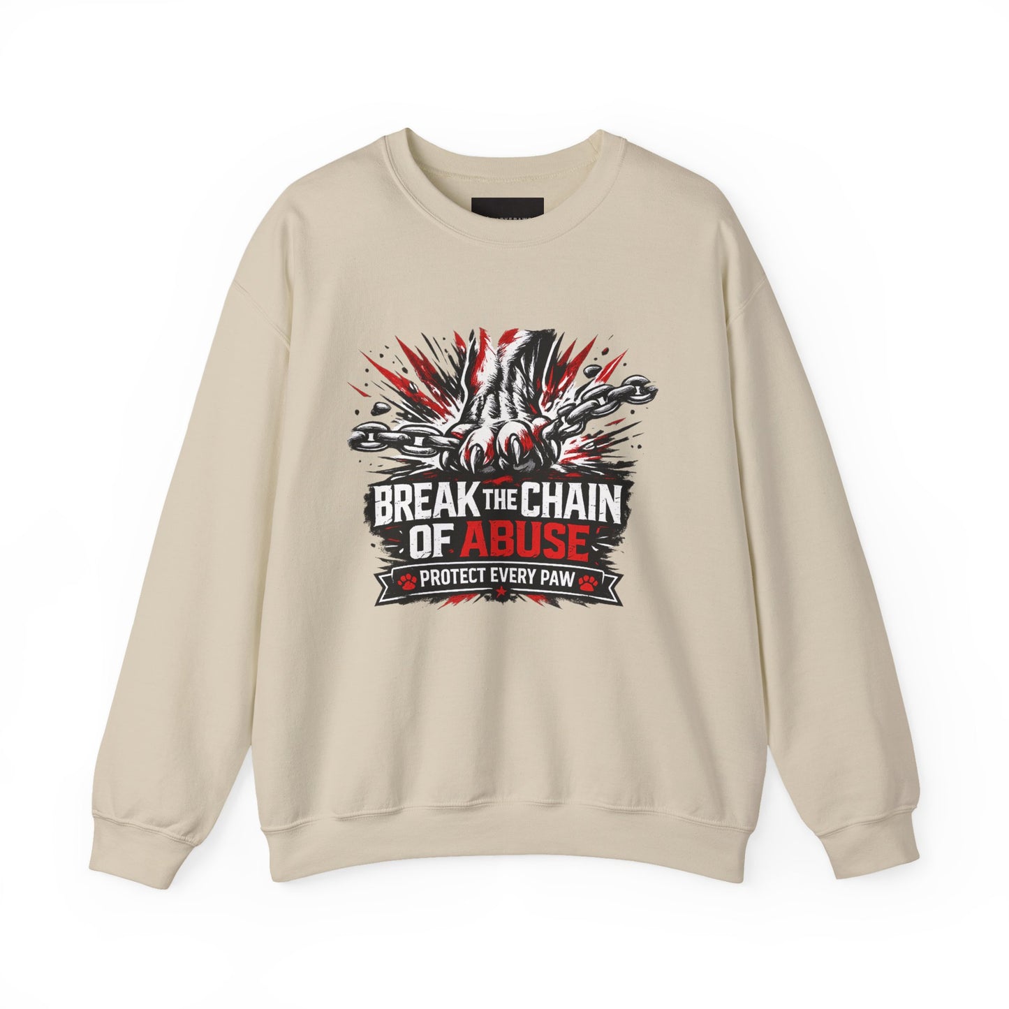 Crewneck Sweatshirt — "Break the Chain of Abuse" Support & Awareness Pullover