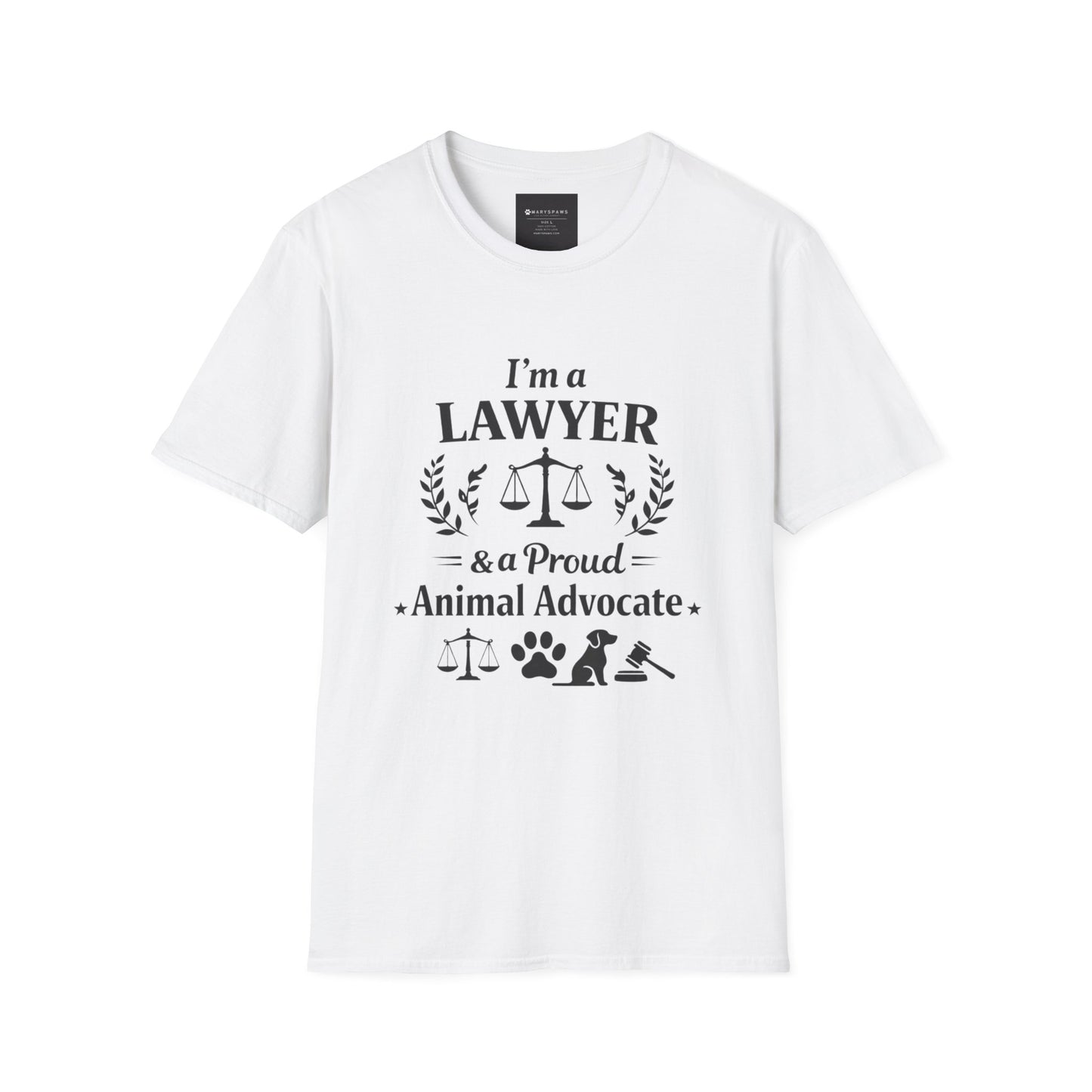 Lawyer & Proud Animal Advocate T-Shirt